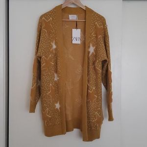 NWT Yellow Star Zara sweater